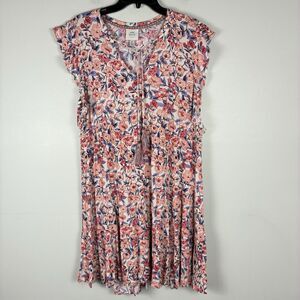 Knox Rose Dress Sz M Ditsy Floral Short Tassel Boho Western Prairie Festival